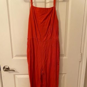 Orange jumpsuit cropped